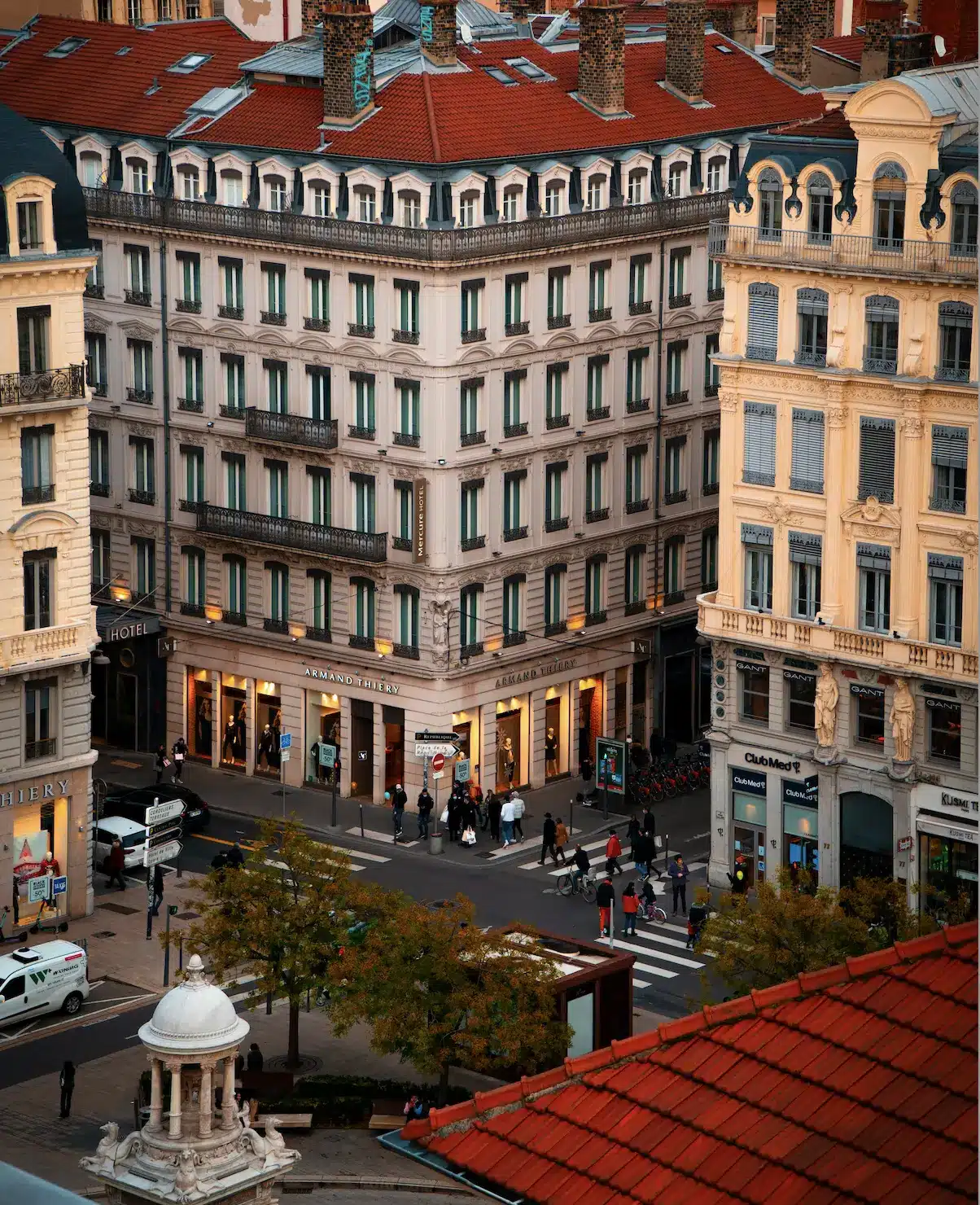 The beautiful streets of Lyon France, a UNESCO world heritage site.